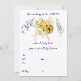 Convite para abelhas Flores