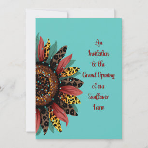 Convite para abertura de Fazendas de girassol