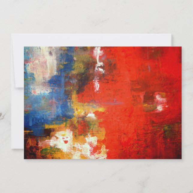 Convite para abstrato Art (Frente)