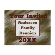 Convite para Abstrato Elegante de Reunião da Famíl