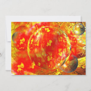 Convite para Abstrato vermelho digital