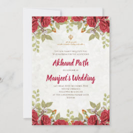 Convite para Akhand Path e Convite para Sri Sukhma