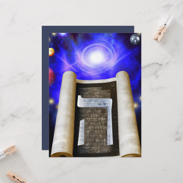 Convite para alfabeto hebraico (Frente/Verso In Situ)