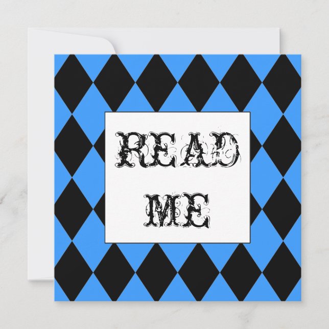 Convite para Alice no Coelho Branco (Frente)