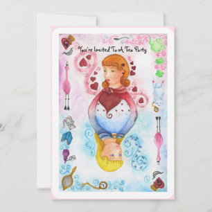 Convite para Alice Playing Card