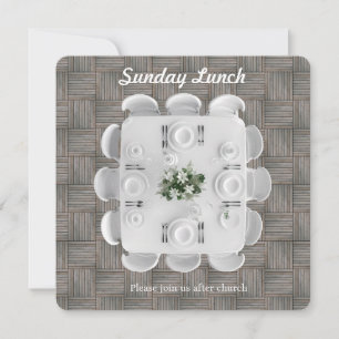 Convite para Almoço de Confraternização de Domingo