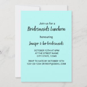 convite para almoços de madrinhas mínimo simples