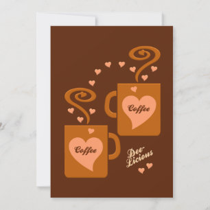 Convite para Amantes de Café, personalizar