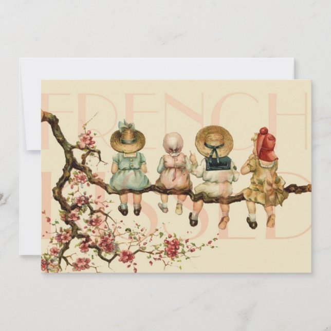 Convite para Amigos da Vintage Francesa (Frente)