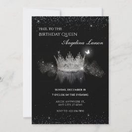Convite para aniversário da Crystal Queen Crown