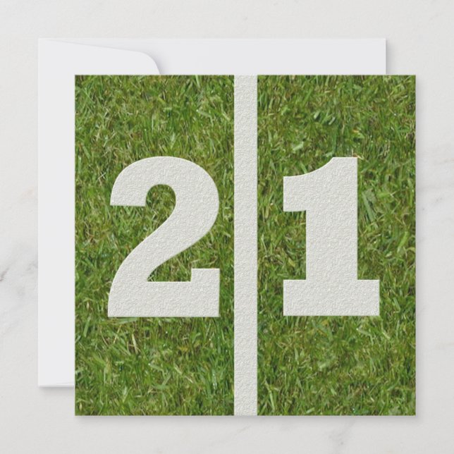 Convite para aniversário de 21 anos (Frente)