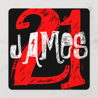 Convite para aniversário de 21 anos