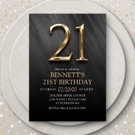 Convite para aniversário de 21 anos