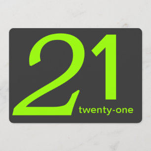 Convite para aniversário de 21 anos Personalizado