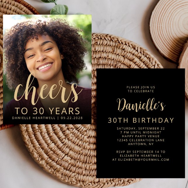 Convite para aniversário de 30 anos de Festas de A (Criador carregado)