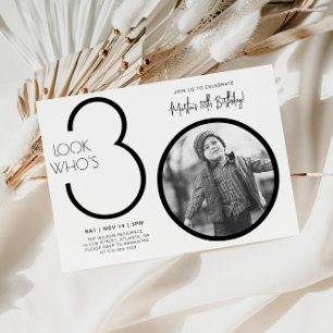 Convite para aniversário de 30 anos de Fotografia