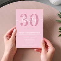 Convite para aniversário de 30 anos de Script Eleg