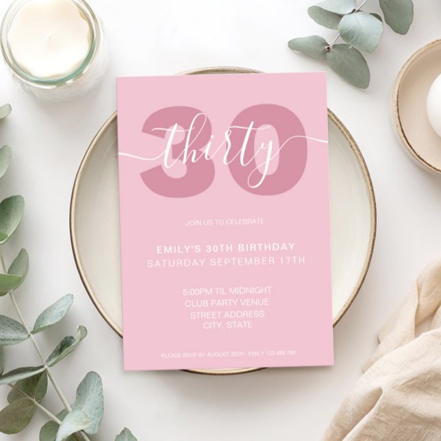 Convite para aniversário de 30 anos de Script Eleg (Criador carregado)