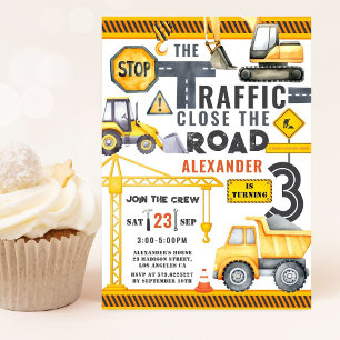 Convite para aniversário de 3 anos de Festa de Con