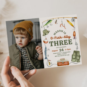 Convite para aniversário de 3 anos de Pesca de Fot