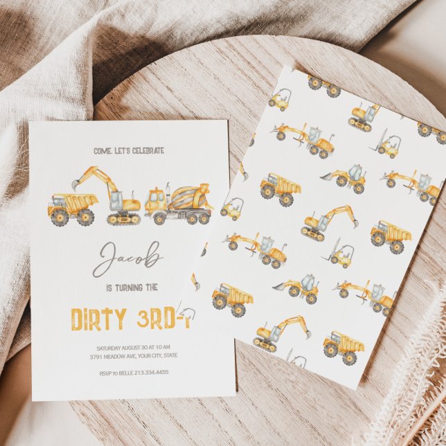 Convite para aniversário de 3 anos de Tema de Cons (Criador carregado)