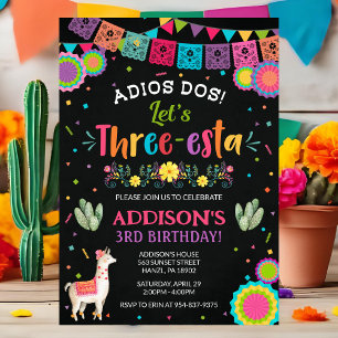 Convite para aniversário de 3 anos Fiesta