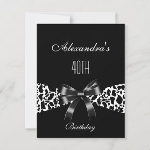 Convite para aniversário de 40 anos de de Preto-Va