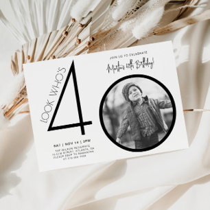 Convite para aniversário de 40 anos de Fotografia
