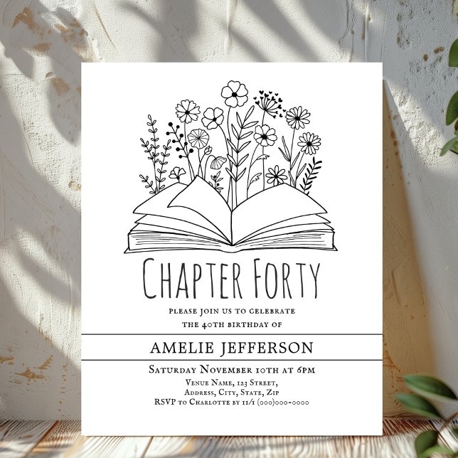 Convite para aniversário de 40 anos de Livro Minim (Criador carregado)