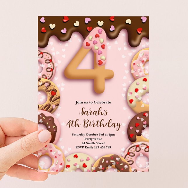 Convite para Aniversário de 4 anos das Meninas Don (Criador carregado)
