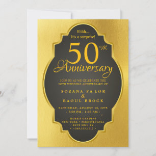Convite para aniversário de 50 anos