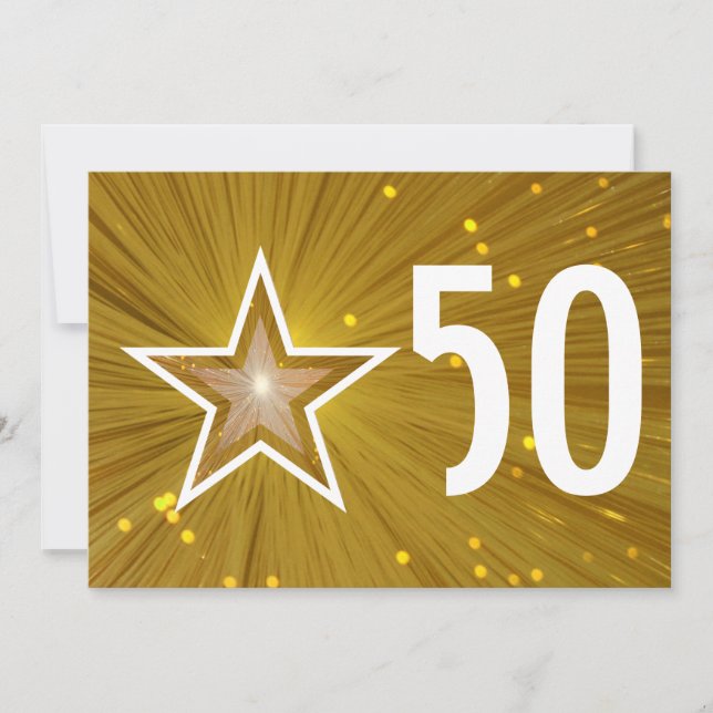 Convite para aniversário de 50 anos da Estrela Dou (Frente)