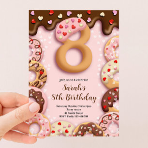 Convite para Aniversário de 8 anos das Meninas Don