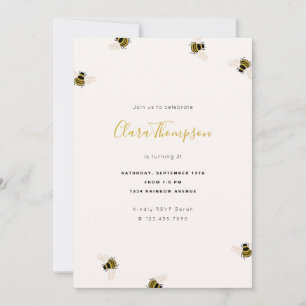 Convite para Aniversário de criança de Abelhas d
