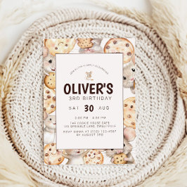 Convite para Aniversário de criança de Cookie e mo