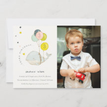 Convite para Aniversário de criança de Foto de Bal