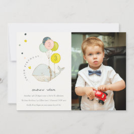 Convite para Aniversário de criança de Foto de Bal