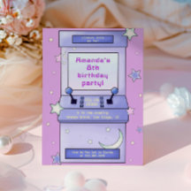 Convite para Aniversário de criança de Jogo de Arc