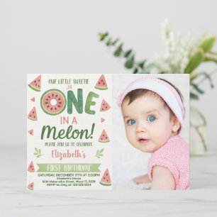 Convite para Aniversário de criança de Melancia e 