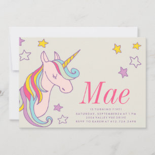 Convite para ANIVERSÁRIO DE CRIANÇA MAGICAL UNIC