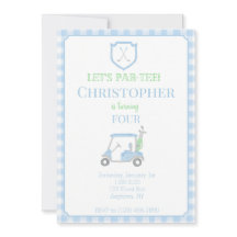 Convite para Aniversário de criança Par-Tee de vam