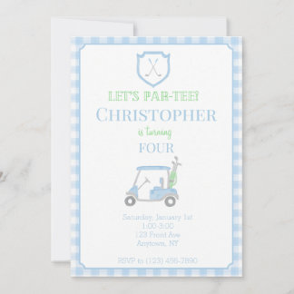 Convite para Aniversário de criança Par-Tee de vam