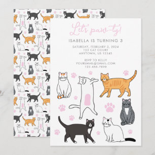 Convite para Aniversário de criança Pawty de Vamos