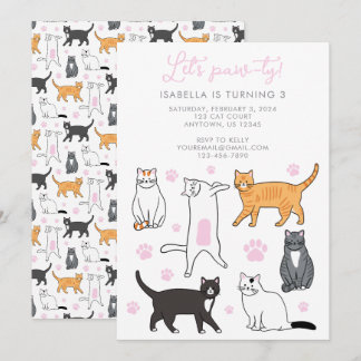 Convite para Aniversário de criança Pawty de Vamos