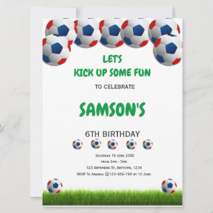 Convite Para Aniversário De Futebol