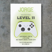convite para aniversário de jogos