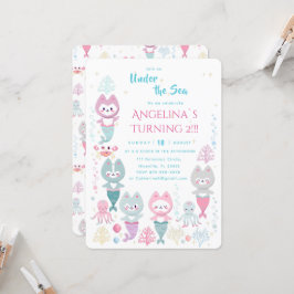 Convite para aniversário de temas náuticos.