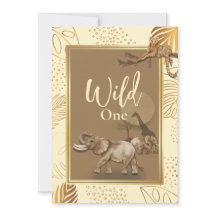 Convite para aniversário de um safari selvagem