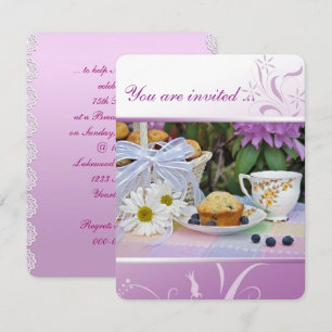 Convite para Aniversário do Café da Manhã