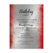 Convite para aniversário do crisântemo chinês lega